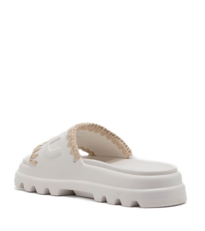 mou  Dames Slippers Rubberzolen Wit 