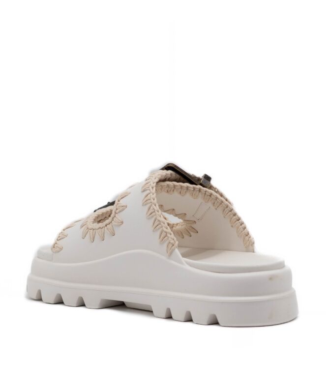 mou  Dames Slippers Rubberzolen Wit 