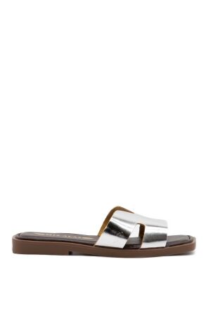 Belang dames slippers zilver