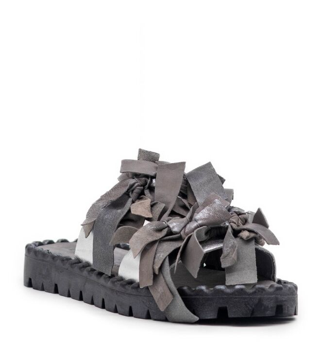 papucei papucei dames slipper rubberzool grijs Grey papucei Dames Slipper Rubberzool Grijs