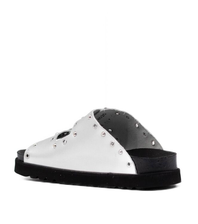 Scholl Scholl dames slippers rubberzool zilver Silver Scholl Dames Slippers in Zilver Grijs online kopen