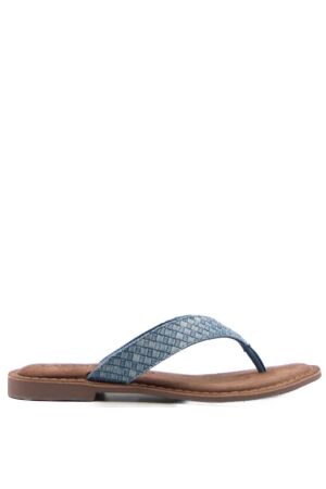 Lazamani dames slippers  blauw