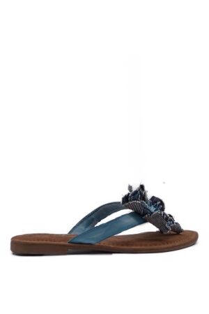 Lazamani dames slippers blauw