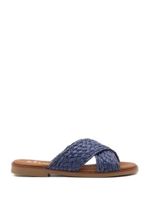 BTMR dames slippers blauw
