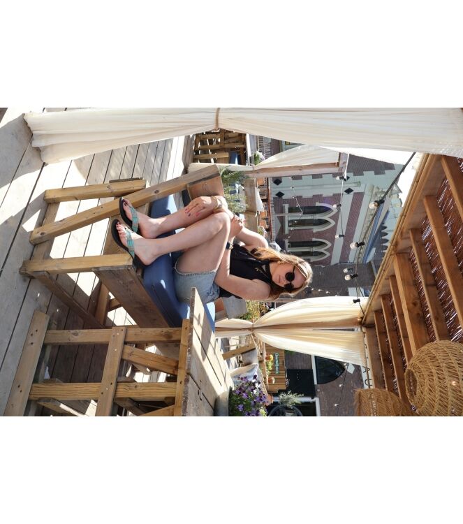 Raffas Raffas dames slippers turqiose Turqoise 805 Raffas Dames Slippers in Multi kleuren Turquoise online kopen