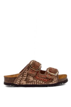 Scholl dames slippers bruin