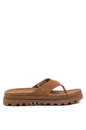 Palladium dames slippers bruin suede