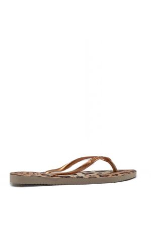 Havaianas dames slippers leopard beige