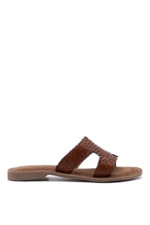 Lazamani dames slippers bruin