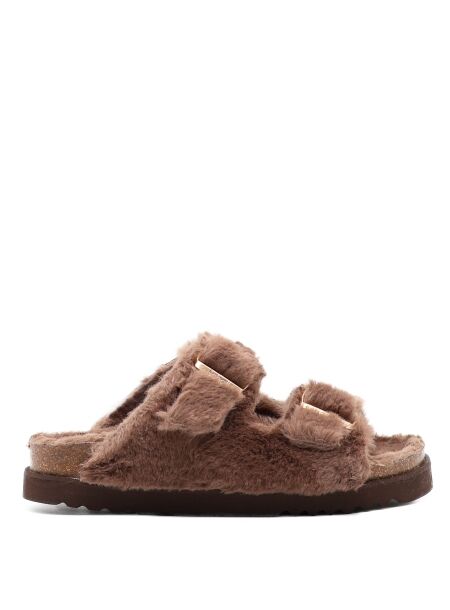 Scholl Scholl Lined Slippers Brown for Woman