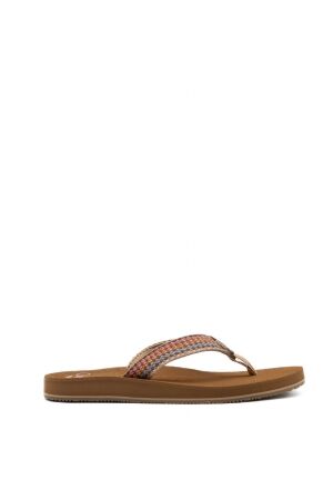 Reef dames slippers rubberzolen bruin