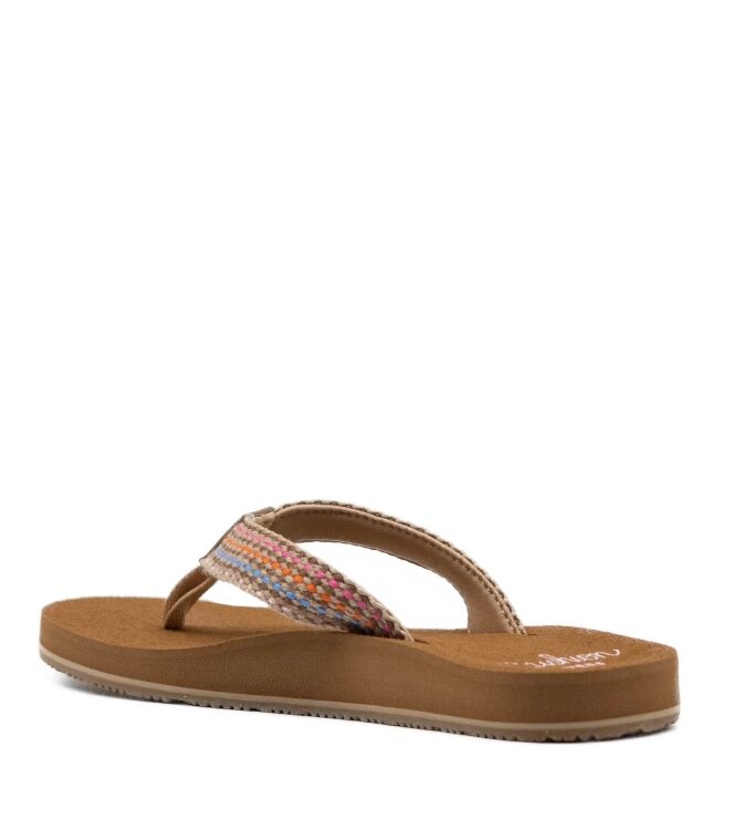 Reef Dames Slippers in Bruin Combi online kopen 