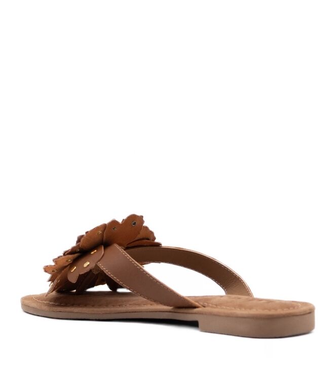 Lazamani Dames Slippers in Bruin online kopen 