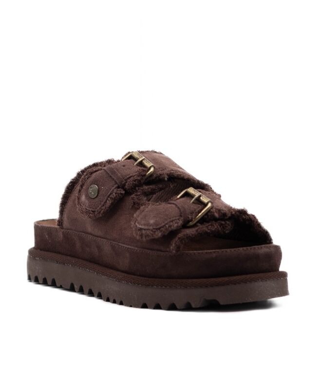 Warmbat Dames Slippers in Bruin online kopen 