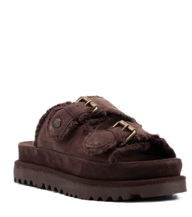 Warmbat Dames Slippers in Bruin online kopen 