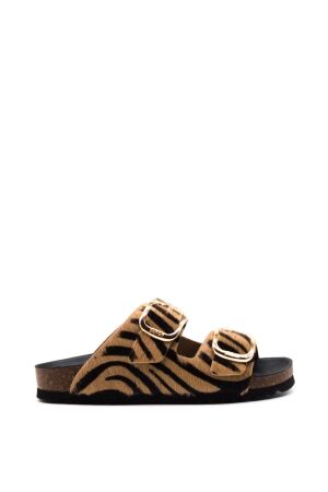 Scholl dames slippers zeebra beige