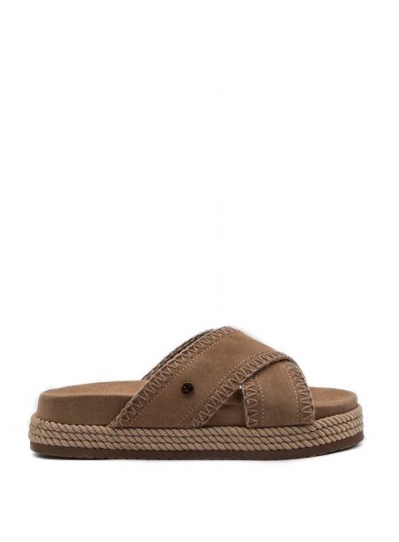 Warmbat Dames slippers rubberzool nat