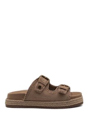 Warmbat dames slippers naturel