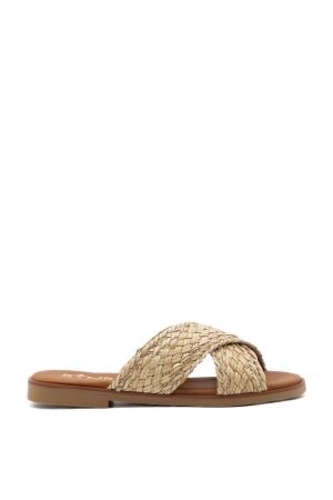 BTMR dames slippers naturel
