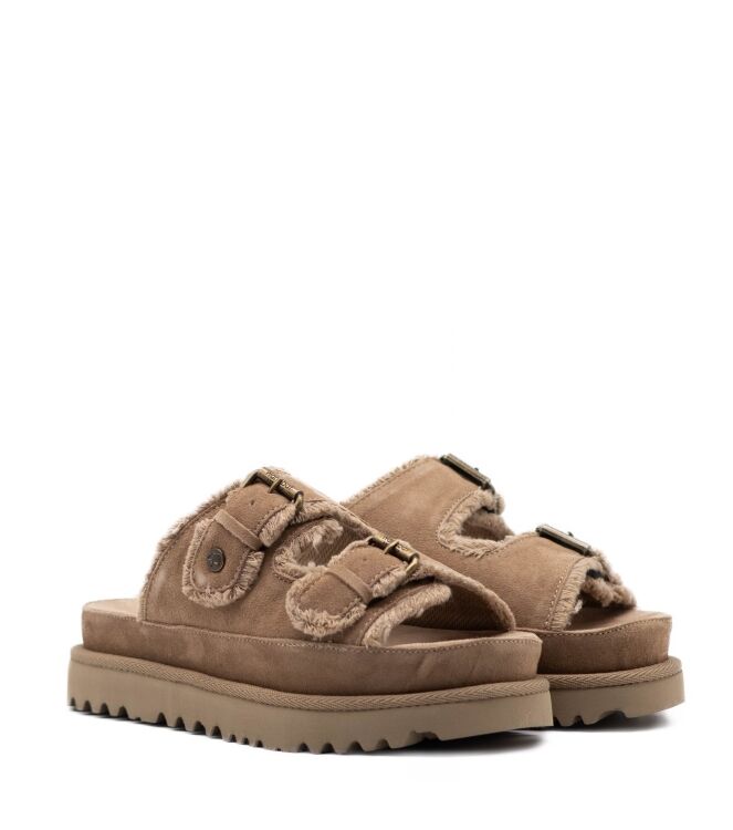 Warmbat Dames Slippers in Naturel online kopen 