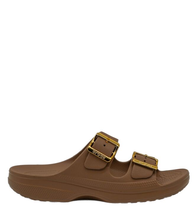 Crocs Crocs dames slippers cognac Saturday Crocs dames slippers cognac 73 naturel licht/l.brons Direct leverbaar uit de webshop van www.taft.nl/
