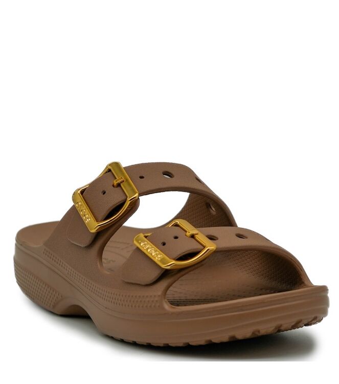 Crocs Crocs dames slippers cognac Saturday Crocs dames slippers cognac 73 naturel licht/l.brons Direct leverbaar uit de webshop van www.taft.nl/