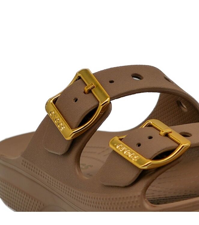 Crocs Crocs dames slippers cognac Saturday Crocs dames slippers cognac 73 naturel licht/l.brons Direct leverbaar uit de webshop van www.taft.nl/