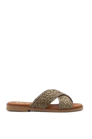 BTMR dames slippers groen