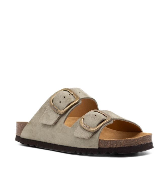 Scholl Scholl dames slippers rubberzolen groen Salvia Scholl Dames Slippers in Groen online kopen