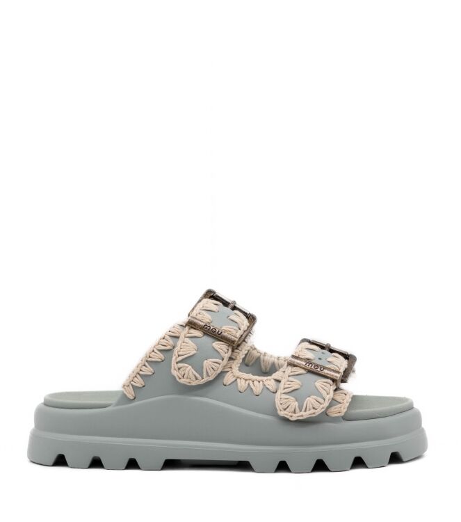 mou  Dames Slippers Rubberzolen Groen 