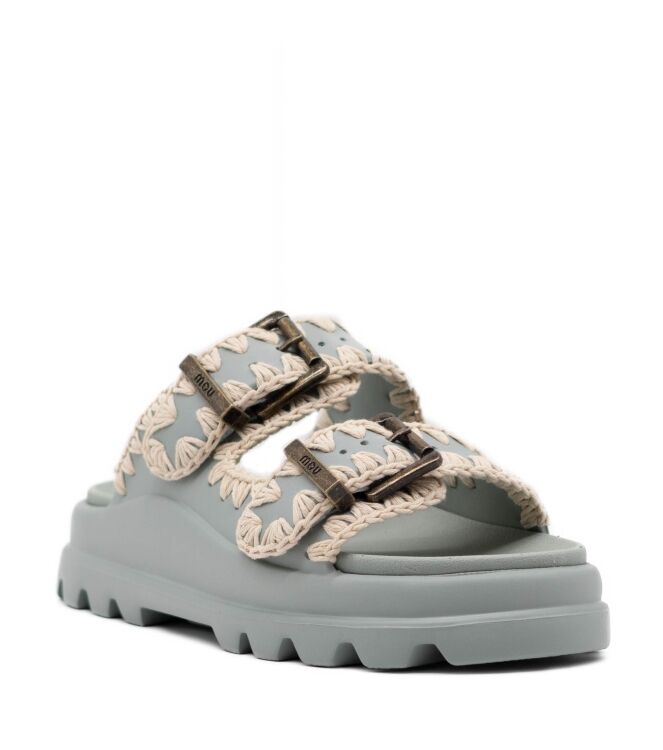 mou  Dames Slippers Rubberzolen Groen 