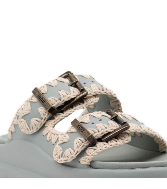 mou  Dames Slippers Rubberzolen Groen 