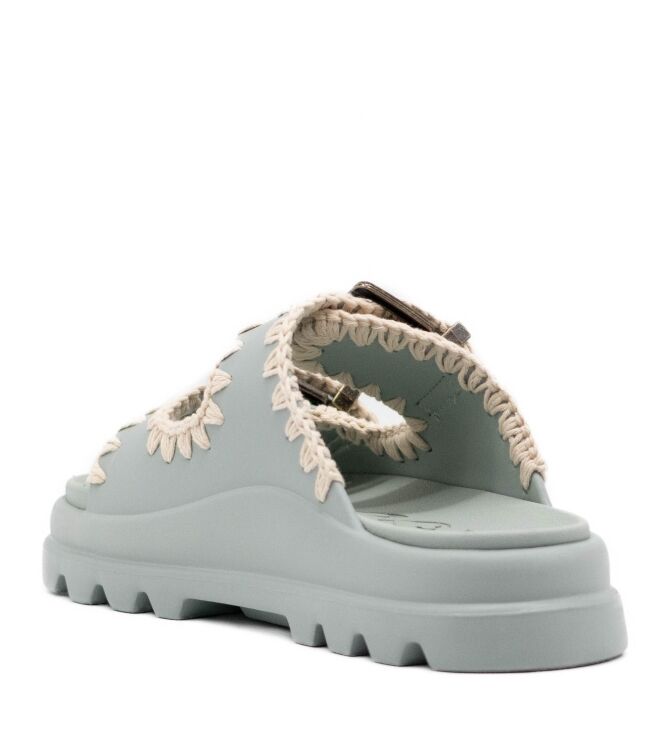 mou  Dames Slippers Rubberzolen Groen 