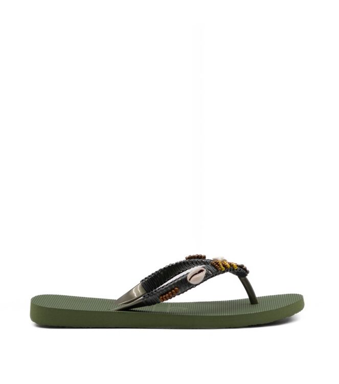 Koala Bay Koala Bay dames slippers groen Kaki 017 Koala Bay Dames Slippers in Groen online kopen