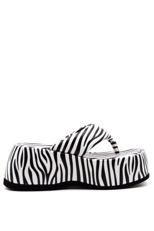 Jeffrey Campbell dames slippers plateau zeebra