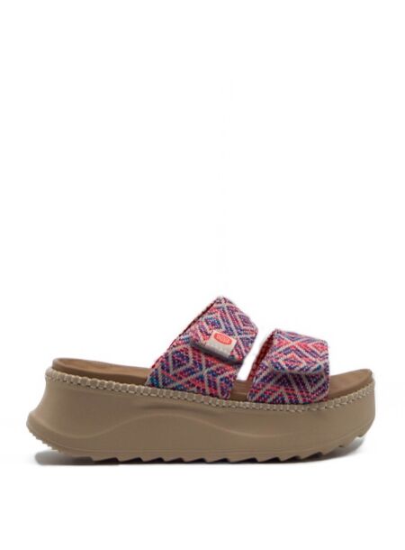 Heydude Dames slippers plateau blauw com