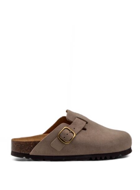 Scholl Dames muiltjes d. beige suede
