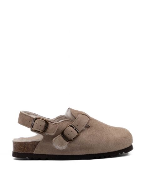 Scholl Dames muilen gevoerd beige