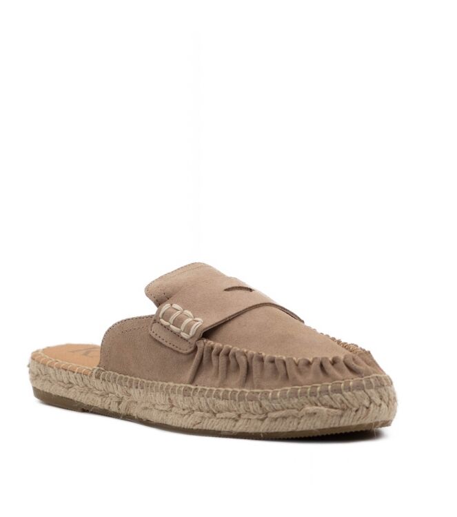 Kanna Kanna dames muilen beige suede Basket Sabbia Kanna Dames Muil in Beige online kopen