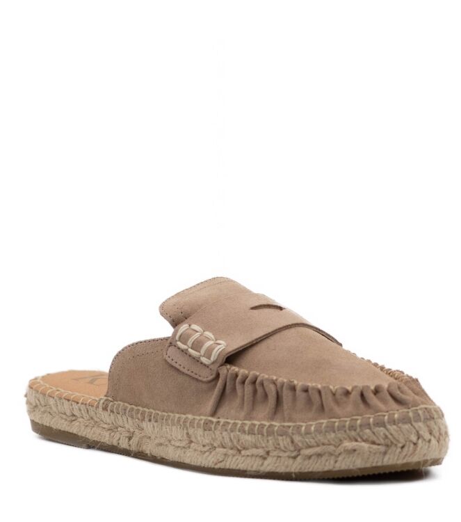Kanna Kanna dames muilen beige suede Basket Sabbia Kanna Dames Muil in Beige online kopen