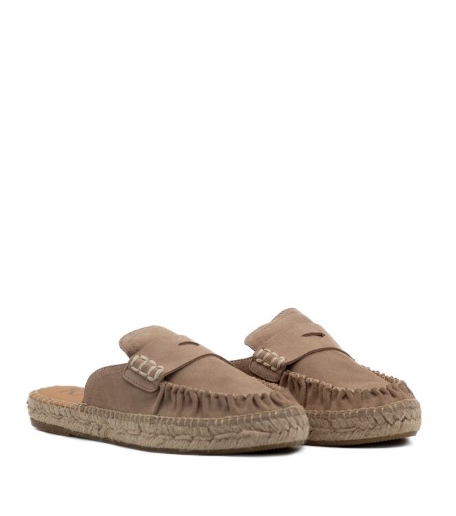 Kanna Kanna dames muilen beige suede Basket Sabbia Kanna Dames Muil in Beige online kopen