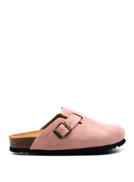 Scholl Dames muiltjes licht roze suede