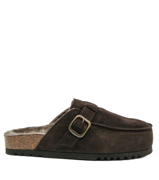 Scholl Scholl dames muilen gevoerd bruin suede DK Brown Scholl dames muilen gevoerd bruin suede 62 bruin suede/nubuck Direct leverbaar uit de webshop van www.taft.nl/