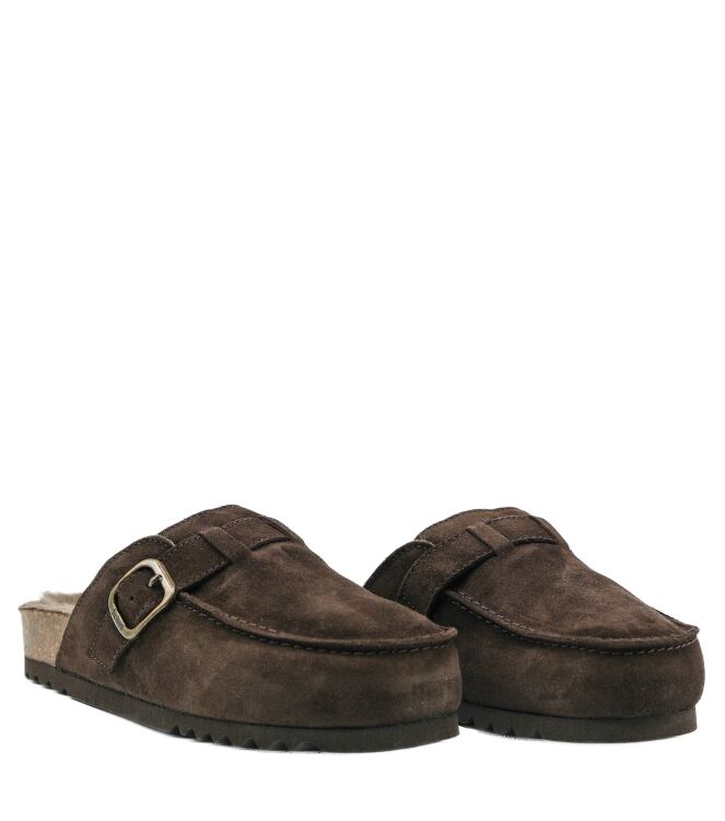 Scholl Scholl dames muilen gevoerd bruin suede DK Brown Scholl dames muilen gevoerd bruin suede 62 bruin suede/nubuck Direct leverbaar uit de webshop van www.taft.nl/