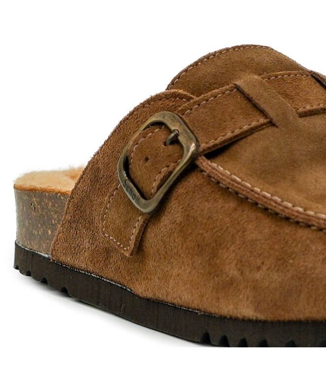 Scholl Scholl dames muilen gevoerd taupe suede Taupe Suede Scholl dames muilen gevoerd taupe suede 72 naturel suede/nubuck Direct leverbaar uit de webshop van www.taft.nl/