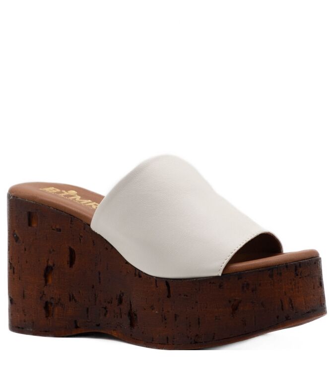 BTMR  Dames Muiltjes Sleehakken Wit 