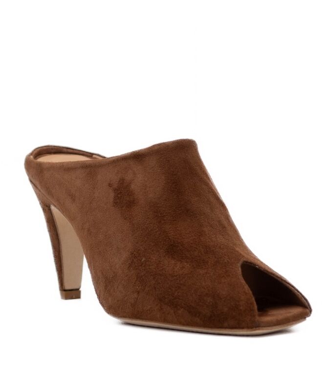 Gisel MoirÃ© Hoge Hakken Muiltjes in Bruin online kopen.