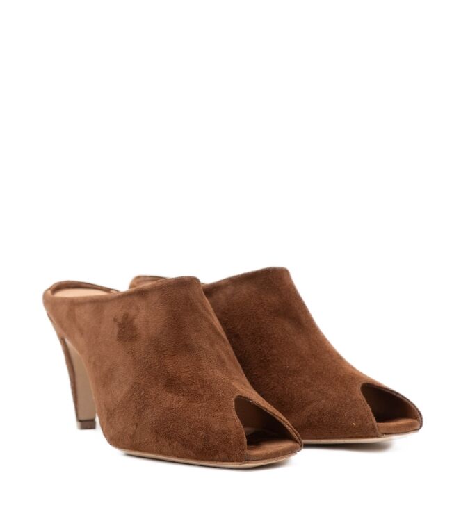 Gisel MoirÃ© Hoge Hakken Muiltjes in Bruin online kopen.