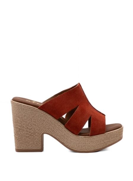 Btmr Dames klompen rubberzolen oranje