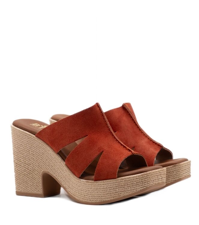 BTMR  Dames Klompen Rubberzolen Oranje 04 orange